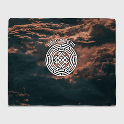 Плед флисовый Белобог - небо славян, цвет: 3D-велсофт