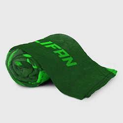 Плед флисовый Lifan - green gradient по-горизонтали, цвет: 3D-велсофт — фото 2