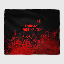 Плед флисовый Thousand Foot Krutch - red gradient посередине, цвет: 3D-велсофт