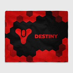 Плед флисовый Destiny - red gradient по-горизонтали, цвет: 3D-велсофт