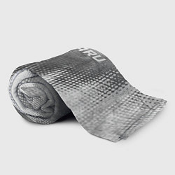 Плед флисовый Subaru - grey gradient посередине, цвет: 3D-велсофт — фото 2