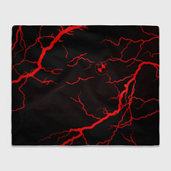 Плед флисовый BMW storm red color, цвет: 3D-велсофт