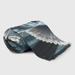 Плед флисовый Лес и белая сова, цвет: 3D-велсофт — фото 2