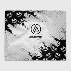 Плед флисовый Marshmello x Linkin park, цвет: 3D-велсофт