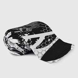 Плед флисовый Samurai соты краски, цвет: 3D-велсофт — фото 2