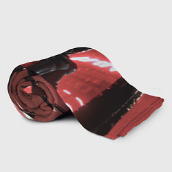 Плед флисовый Бэтмен красный ночной город, цвет: 3D-велсофт — фото 2