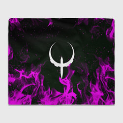 Плед флисовый Quake fire neon, цвет: 3D-велсофт