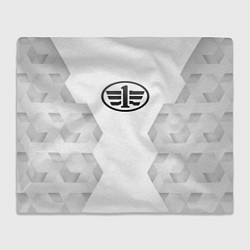 Плед флисовый FAW white poly, цвет: 3D-велсофт