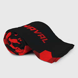 Плед флисовый Haval - red gradient по-горизонтали, цвет: 3D-велсофт — фото 2