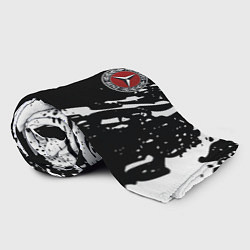 Плед флисовый Mercedes краски текстура, цвет: 3D-велсофт — фото 2