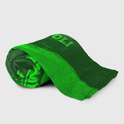 Плед флисовый Napoli - green gradient посередине, цвет: 3D-велсофт — фото 2
