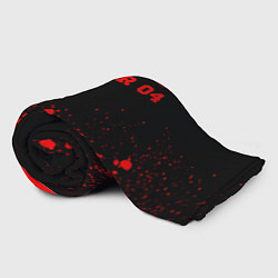 Плед флисовый Bayer 04 - red gradient посередине, цвет: 3D-велсофт — фото 2