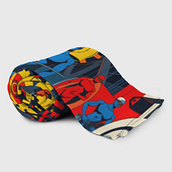 Плед флисовый Ретро фантастика, цвет: 3D-велсофт — фото 2