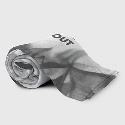 Плед флисовый Fallout - white gradient посередине, цвет: 3D-велсофт — фото 2