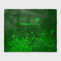 Плед Three Days Grace - green gradient посередине