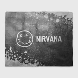 Плед флисовый Nirvana - grey gradient по-горизонтали, цвет: 3D-велсофт