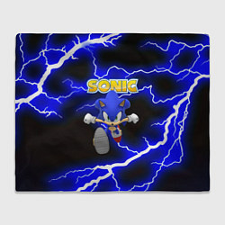 Плед флисовый Sonic storm electro, цвет: 3D-велсофт