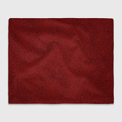 Плед флисовый Тёмный красный в крапинку, цвет: 3D-велсофт