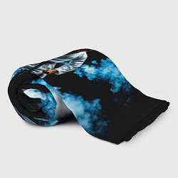 Плед флисовый Боец джиу-джитсу в дыму, цвет: 3D-велсофт — фото 2