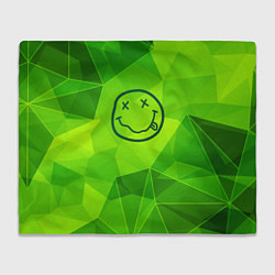 Плед флисовый Nirvana green poly, цвет: 3D-велсофт
