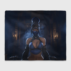 Плед флисовый Kitana Mortal Kombat, цвет: 3D-велсофт