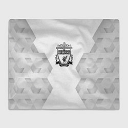 Плед флисовый Liverpool white poly, цвет: 3D-велсофт