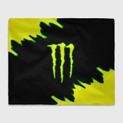 Плед флисовый Кислотный монстр энерджи, цвет: 3D-велсофт