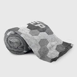 Плед флисовый Jeep - grey gradient посередине, цвет: 3D-велсофт — фото 2