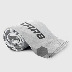 Плед флисовый Saab - white gradient по-горизонтали, цвет: 3D-велсофт — фото 2