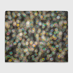 Плед флисовый Мерцающие ночные огни боке эффект, цвет: 3D-велсофт