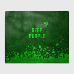 Плед флисовый Deep Purple - green gradient посередине, цвет: 3D-велсофт