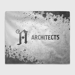 Плед флисовый Architects - white gradient по-горизонтали, цвет: 3D-велсофт