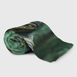 Плед флисовый Рептилия в классической маске, цвет: 3D-велсофт — фото 2