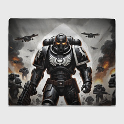 Плед флисовый Warhammer 40k космодесант, цвет: 3D-велсофт