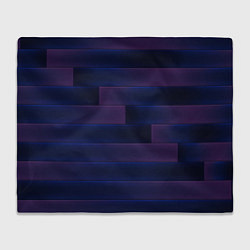 Плед флисовый Color blue square, цвет: 3D-велсофт