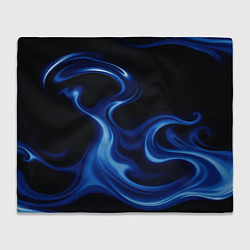 Плед флисовый Color blue smoke, цвет: 3D-велсофт