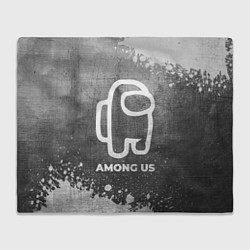 Плед флисовый Among Us - grey gradient, цвет: 3D-велсофт
