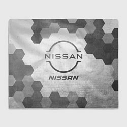 Плед флисовый Nissan - white gradient, цвет: 3D-велсофт