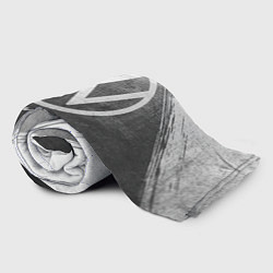 Плед флисовый Volkswagen - grey gradient, цвет: 3D-велсофт — фото 2