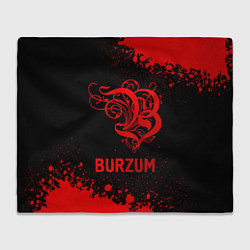 Плед флисовый Burzum - red gradient, цвет: 3D-велсофт
