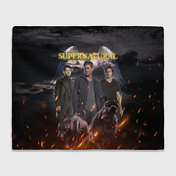 Плед флисовый Supernatural - true hunters, цвет: 3D-велсофт