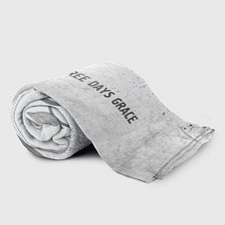 Плед флисовый Three Days Grace - white gradient по-горизонтали, цвет: 3D-велсофт — фото 2