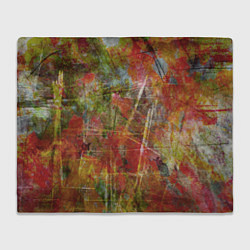 Плед флисовый Абстракция - dirty multicolored palette, цвет: 3D-велсофт
