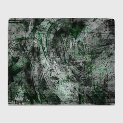 Плед флисовый Абстракция - grey emerald rock, цвет: 3D-велсофт