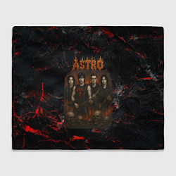 Плед флисовый Astro в стиле хэви-метал, цвет: 3D-велсофт