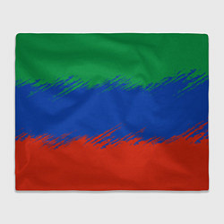 Плед флисовый Дагестанские цвета, цвет: 3D-велсофт