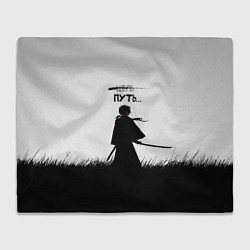 Плед флисовый Самурайский путь, цвет: 3D-велсофт