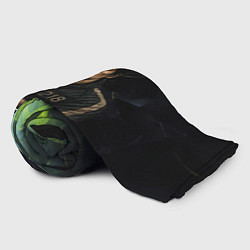 Плед флисовый Игра в кальмара - игрок 218 скрещивает руки, цвет: 3D-велсофт — фото 2