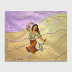 Плед флисовый Lana Del Rey танцует, цвет: 3D-велсофт