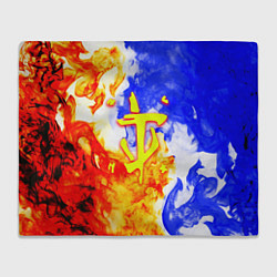 Плед флисовый Doom битва огня, цвет: 3D-велсофт